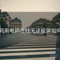 如何用电鸽在线无法投屏如何办