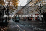 黑料社app下载官网隐私解读指南
