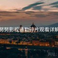 努努影视通勤碎片观看详解