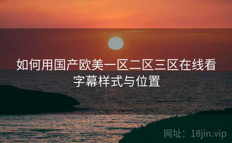 如何用国产欧美一区二区三区在线看字幕样式与位置