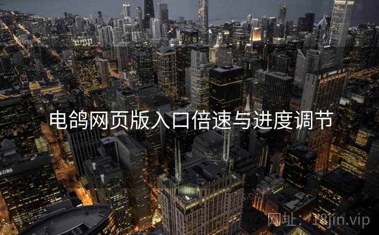电鸽网页版入口倍速与进度调节