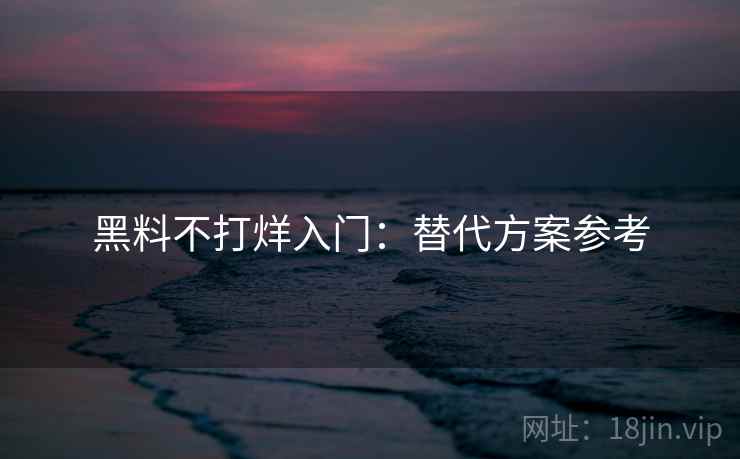 黑料不打烊入门：替代方案参考