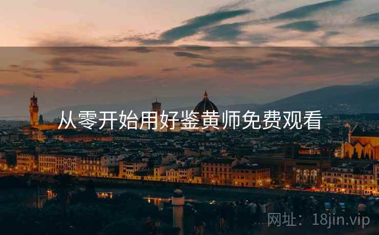 从零开始用好鉴黄师免费观看