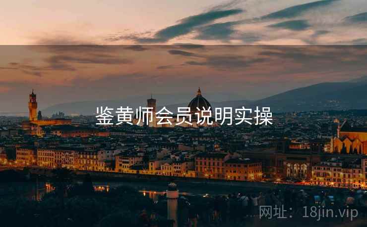 鉴黄师会员说明实操