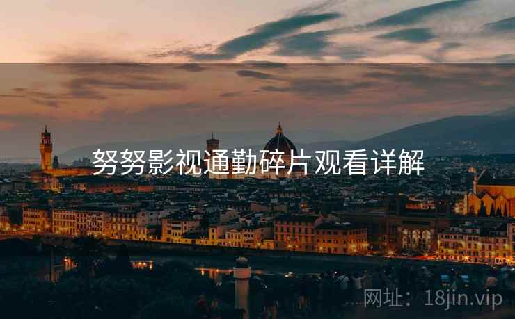 努努影视通勤碎片观看详解