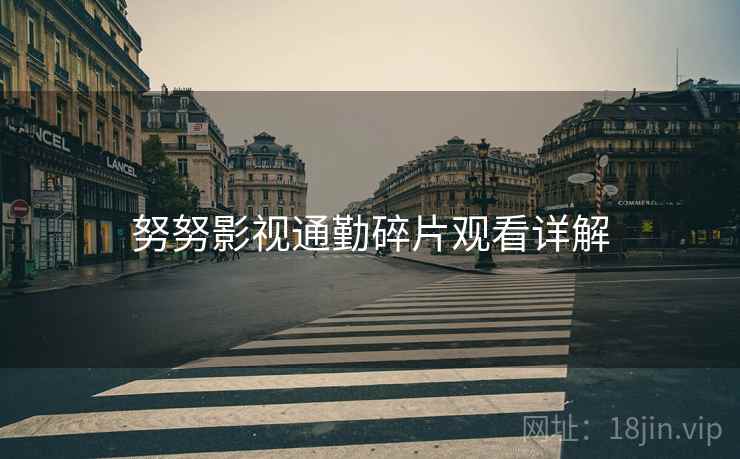 努努影视通勤碎片观看详解