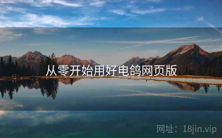 从零开始用好电鸽网页版